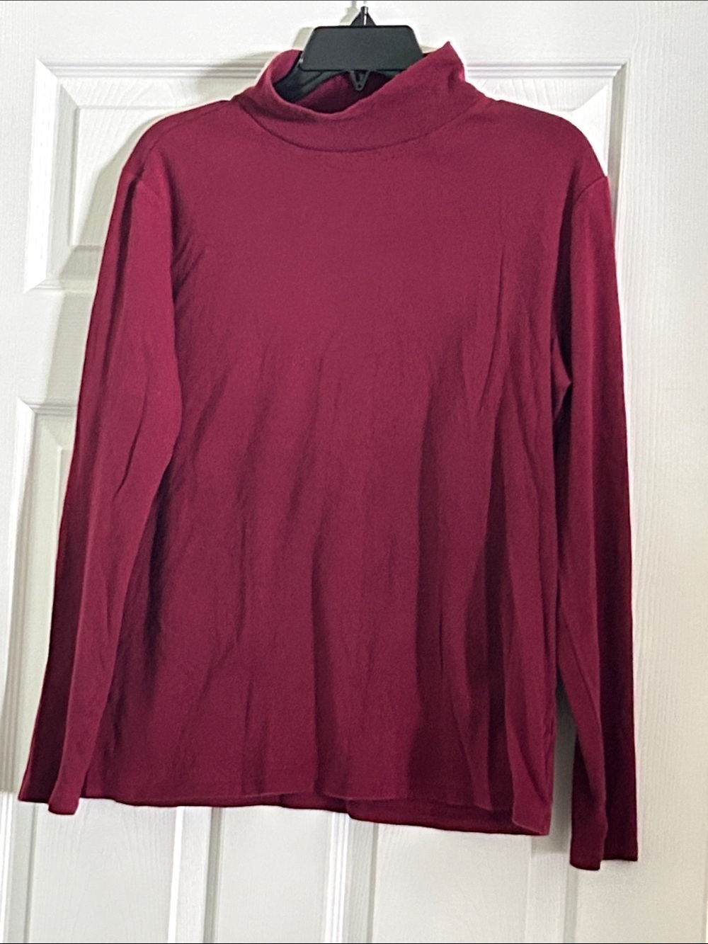 croft & barrow Women's Long Sleeve Turtleneck Sweater - Burgundy